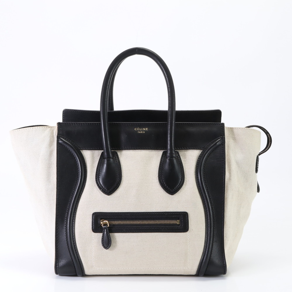 Celine Luggage Mini Shopper Leather Tote Bag - Picture 1 of 13